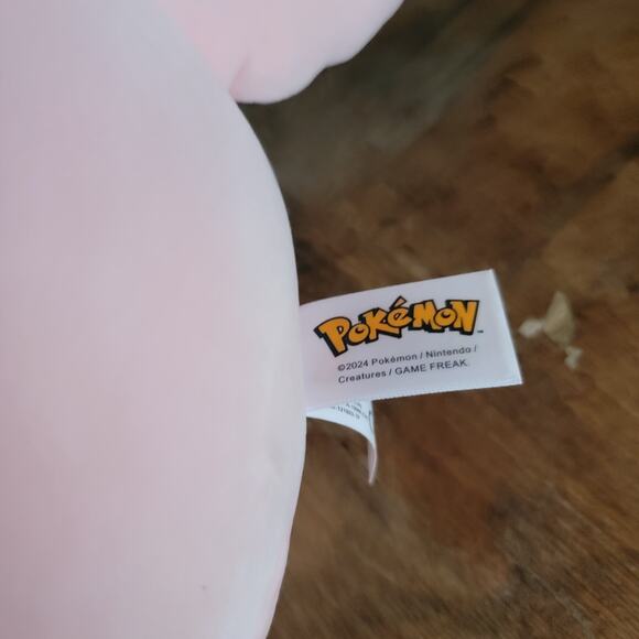 Squishmallow 12” Pokémon Clefairy Plush Pink Exclusive Soft Toy New w/ Tags - Picture 9 of 9